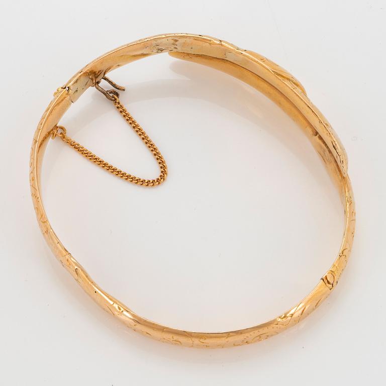 An 18K gold Möllenborg bracelet, 19th century.