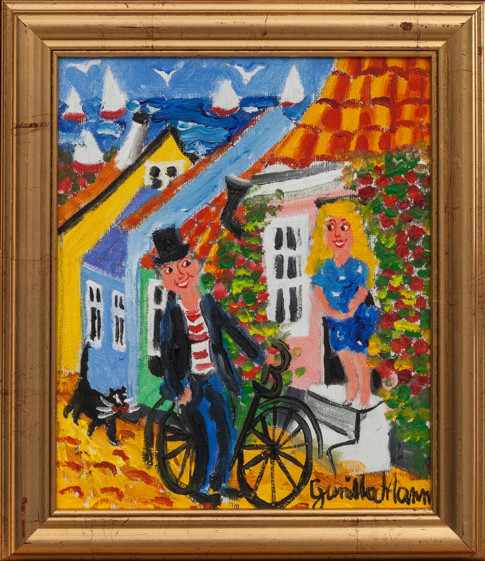 GUNILLA MANN, olja på duk, signerad.