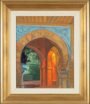 Brita Nordencreutz, oil on canvas, signed and dated -74 (?).
