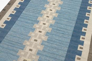 Aina Kånge, a carpet, flat weave, c. 301 x 198 cm, signed AK.