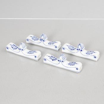 Service pieces, 18 pcs, porcelain, "Blue Fluted", Royal Copenhagen, Denmark.