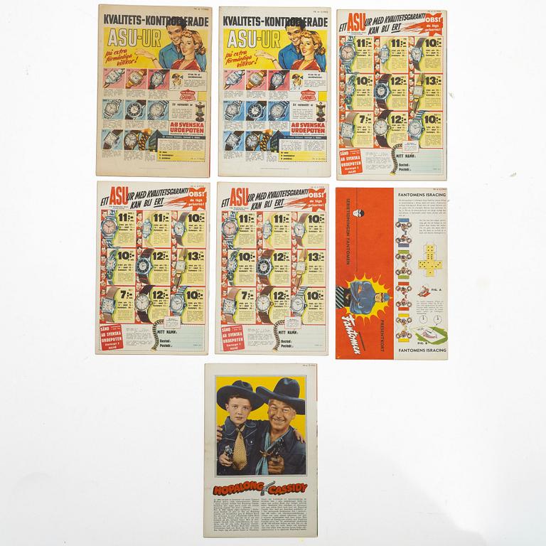 Comic books, Fantomen, no. 1–7, 1950.