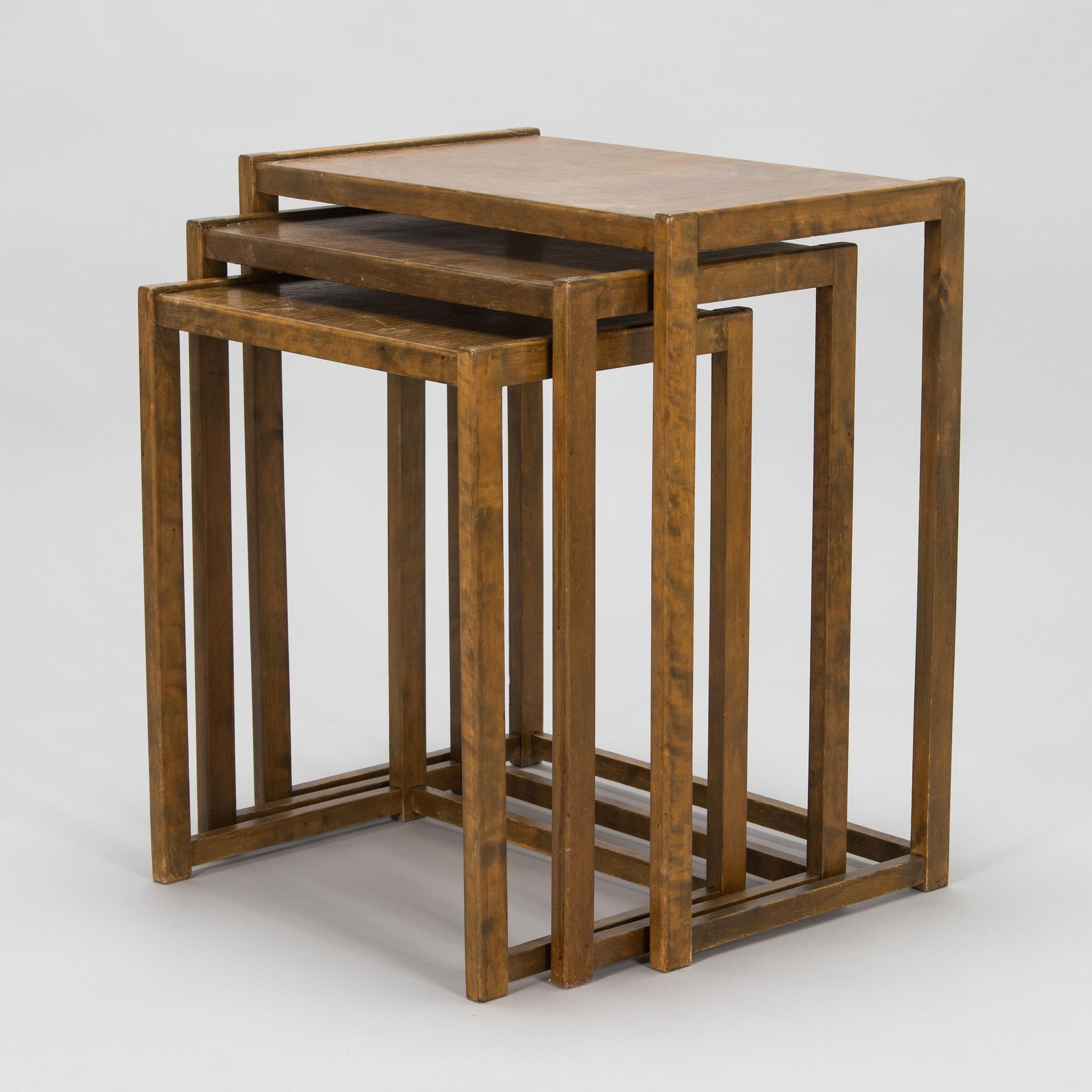 1930's 3-piece nesting tables.