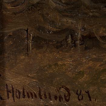 JOSEFINA HOLMLUND, olja på duk. Sign och dat 81.