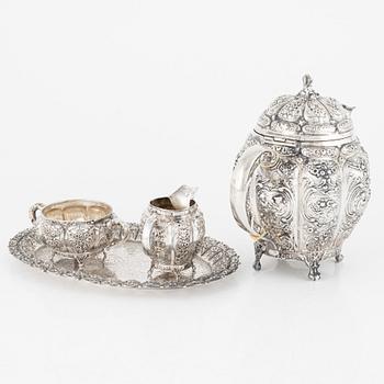 A 4-piece silver coffee service, 20h Century.