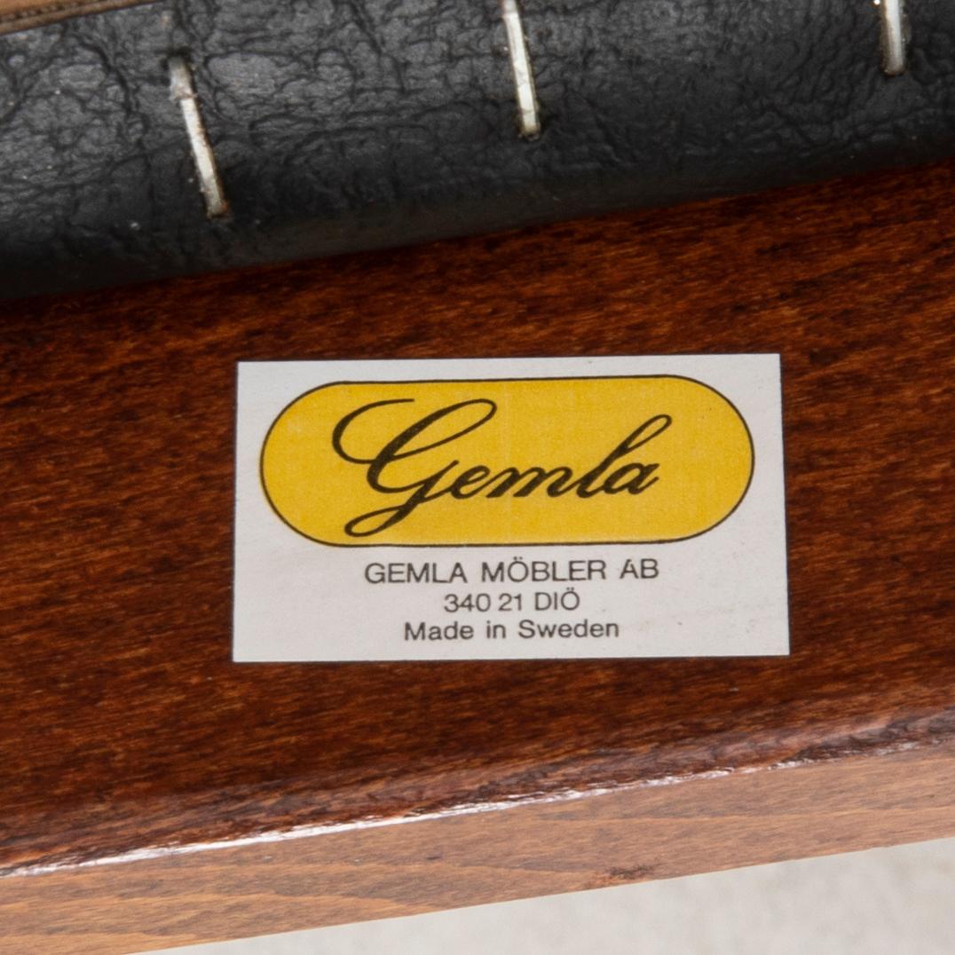 Karmstolar 6 st Gemla möbler 1980-tal.