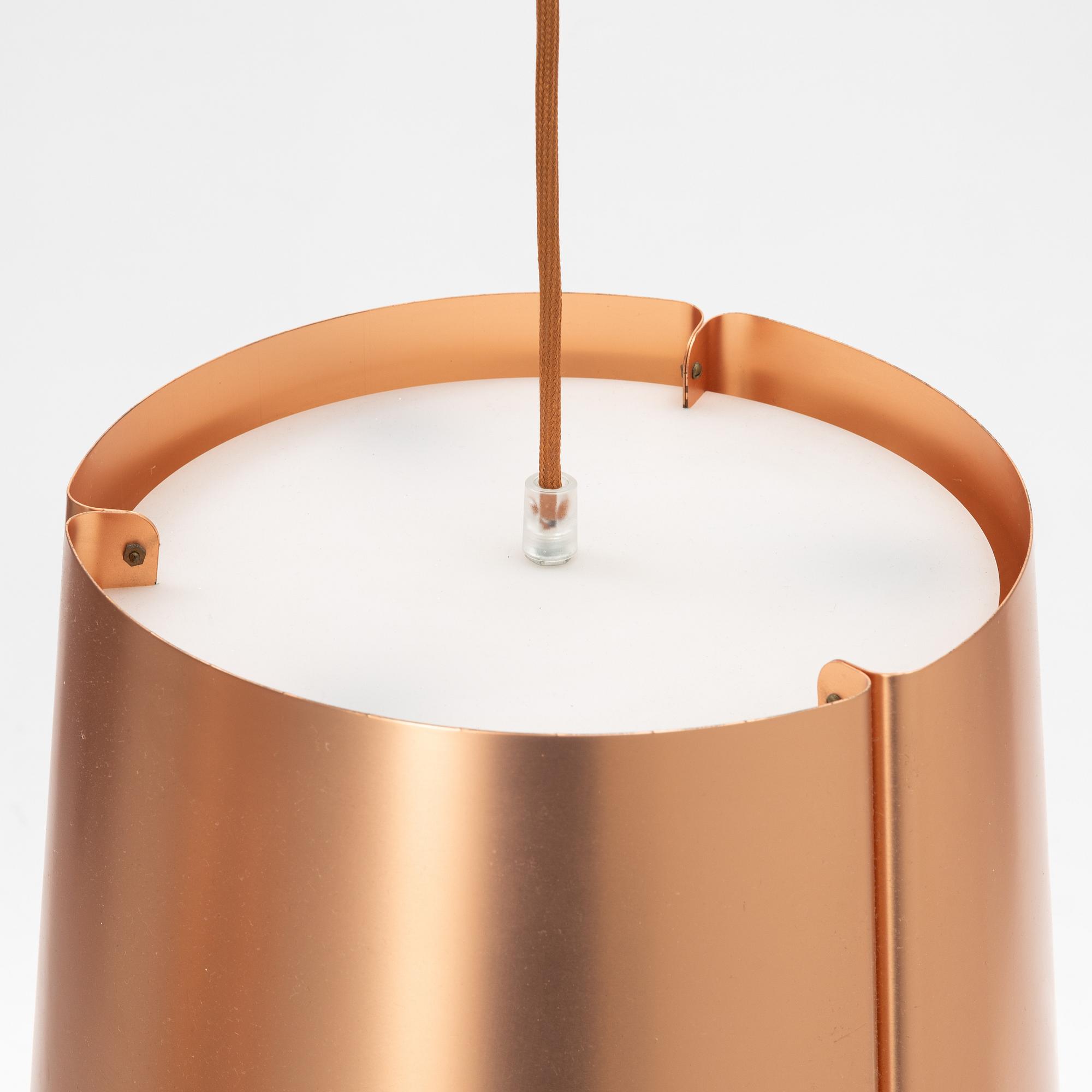 Jonas Lindvall, a model 'W 124 Medium' copper ceiling light, Wästberg.