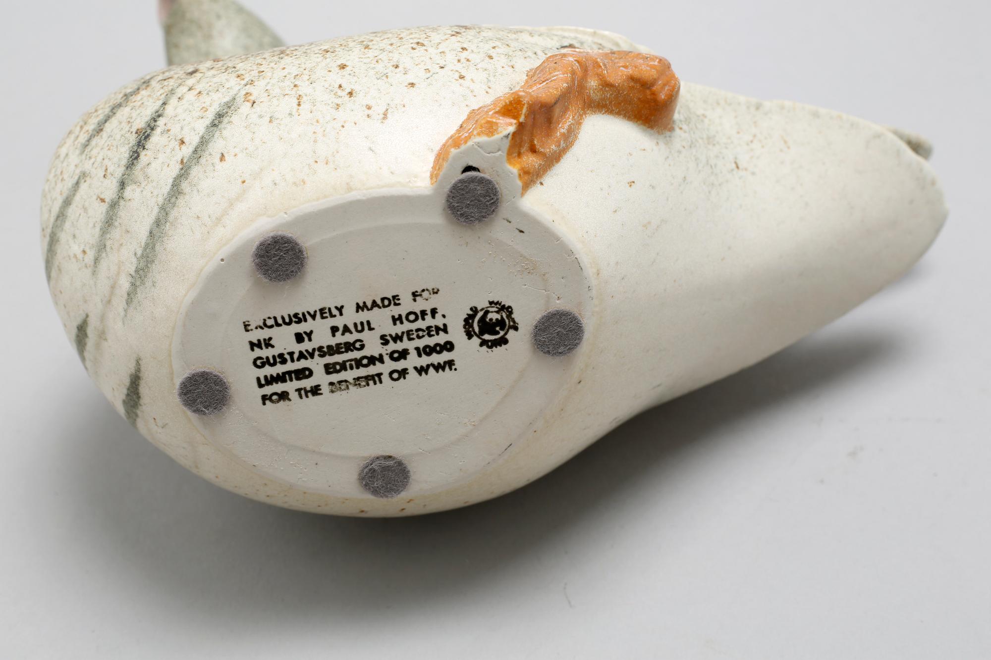 Three stoneware figurines by Gustavsberg, from the late 20th century.