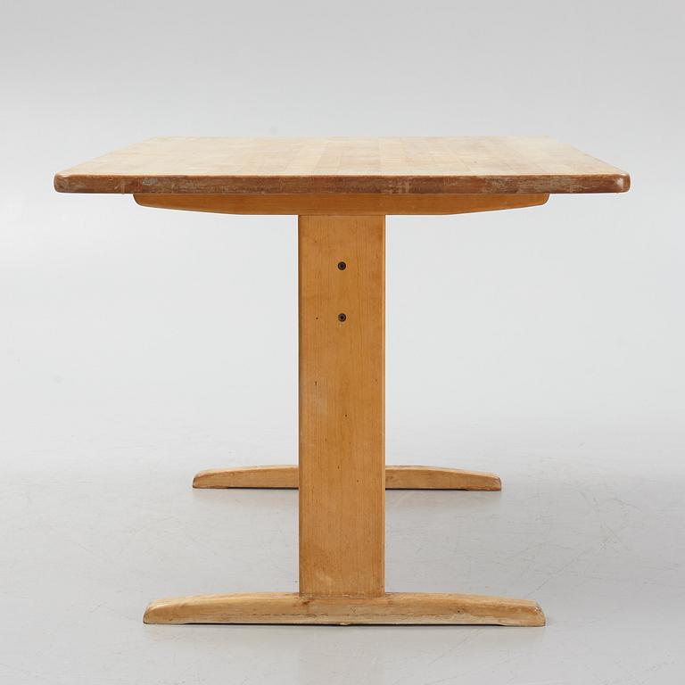 Yngve Ekström, a birch dining table, 'Björka', 1970's.