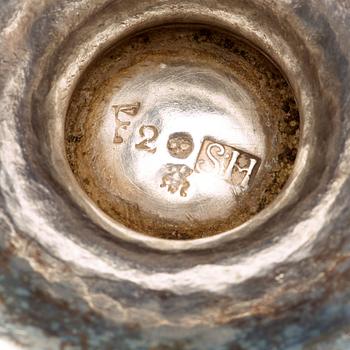 A Swedish 18th century silver tea-pot, mark of Stephan Halling, Örebro 1788.