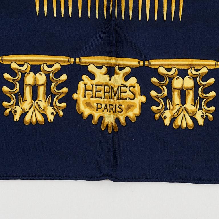 Hermès, scarf, "Les Cavaliers d'Or".