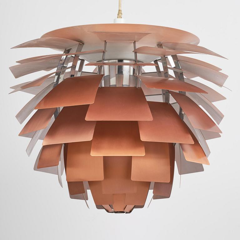 Poul Henningsen, an "Artichoke" ceiling lamp, Louis Poulsen, Denmark, 1960s-70s.