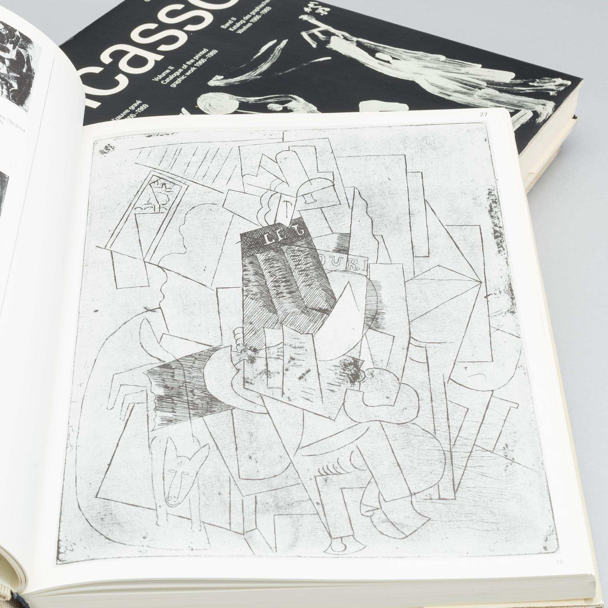 A SET OF 3 VOLUMES GEORGES BLOCH "PICASSO", volume I-III.