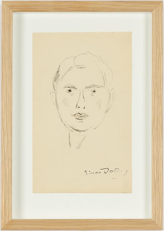 Einar Jolin, Self-portrait.