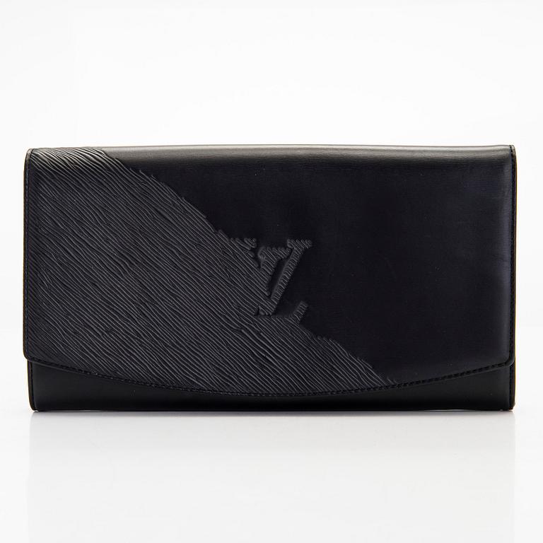 Louis Vuitton, an "Opera Egee" leather clutch.