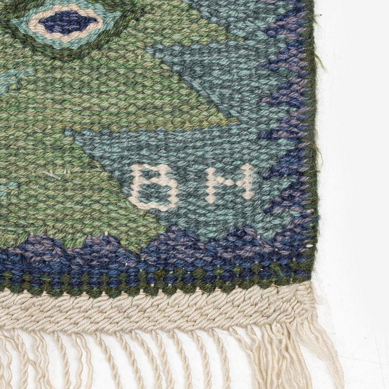 Barbro Nilsson, a 'Tånga blå',  tapestry weave carpet, c. 345 x 277 cm, signed AB MMF BN.
