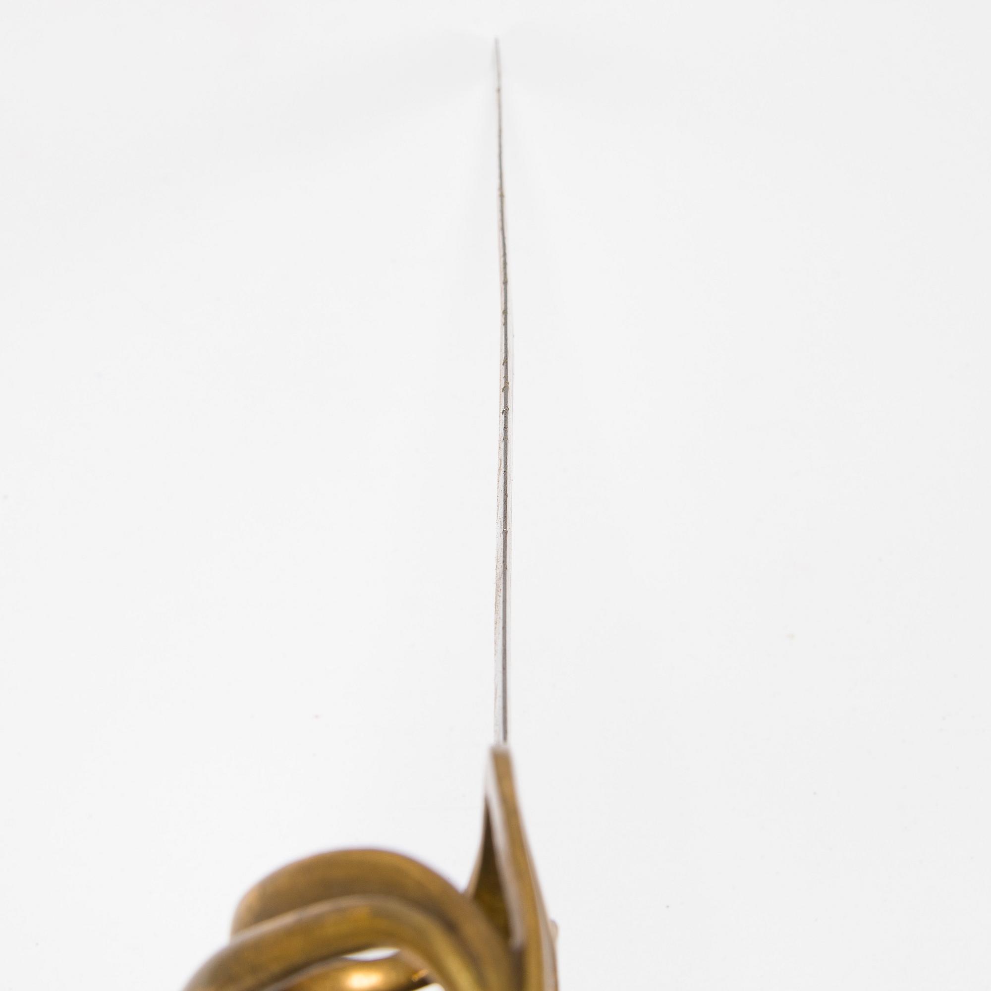 An Imperial Russian sabre, 1855, with scabbard.