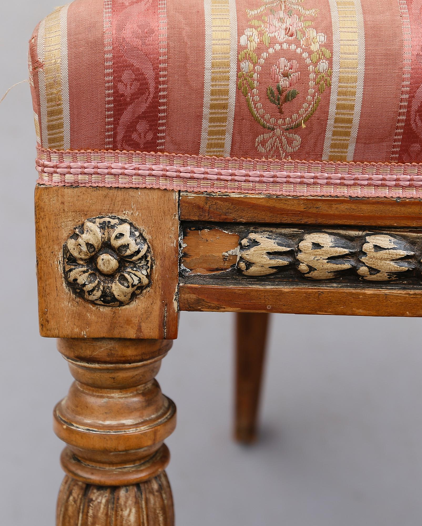 KARMSTOL, sengustaviansk stil, 1800-talets andra hälft.