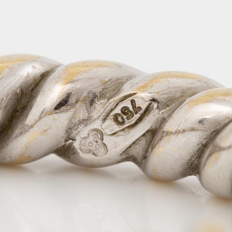 Ringar 3 st, 18K trefärgat guld.