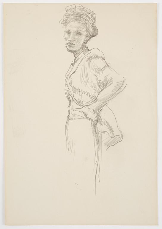 Lotte Laserstein, Skisser, 14 stycken.