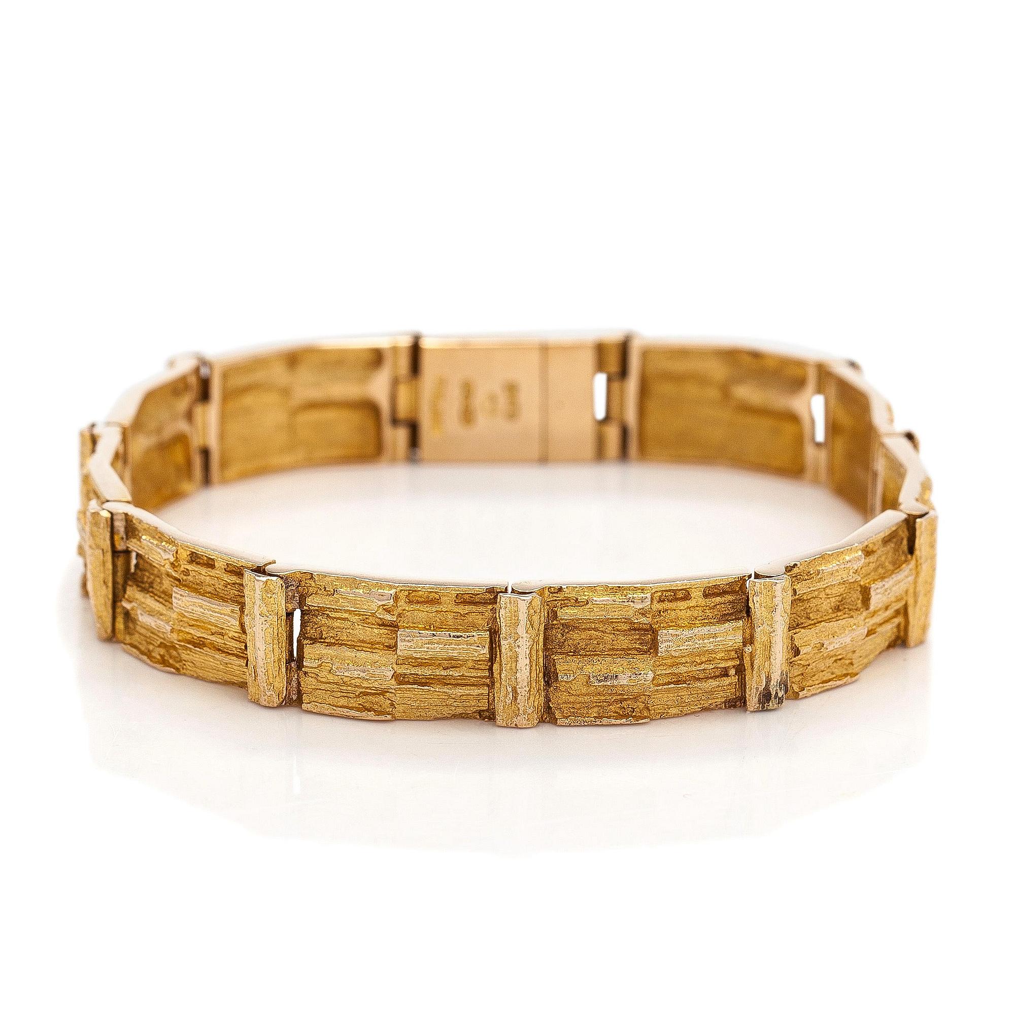 Björn Weckström, bracelet, "Cascade", 14K gold.