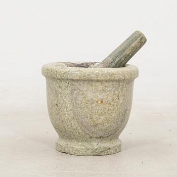 Mortar and pestle around the year 1900.