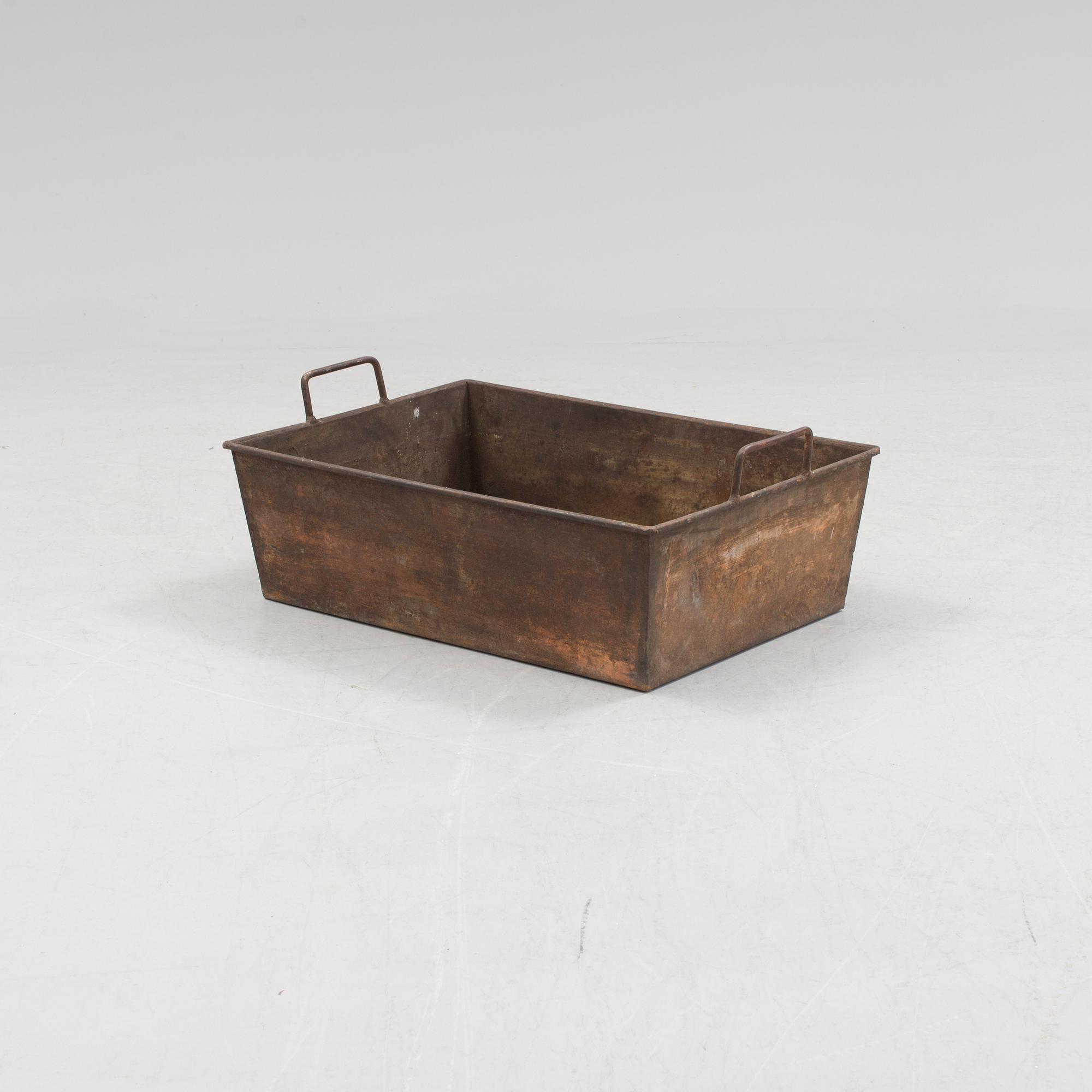 An iron flower box, 20th Century.