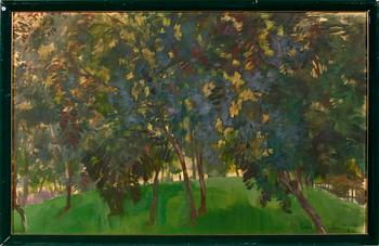 Lotte Laserstein · LOTTE LASERSTEIN, olja på papper, sign.