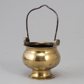 A 16th cenrtury bronze Holy Water bowl.