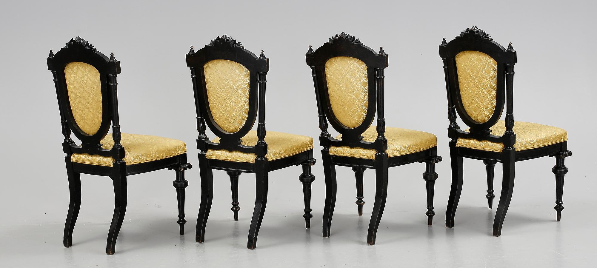 STOLAR 4 st, nyrenässans, omkring 1900.