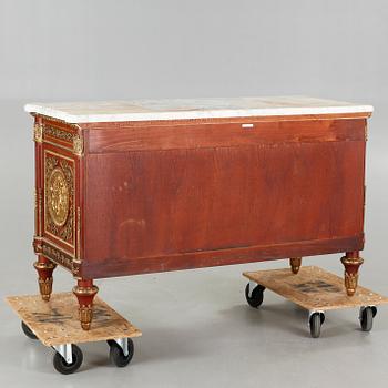 A Louis XVI style chest of drawers, second half of the 20th century.