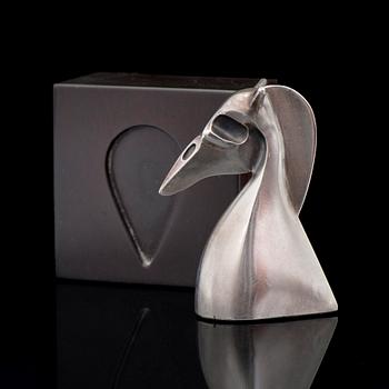 ZOLTAN POPOVITS, SCHACKPJÄS, silver. Lapponia 1977.