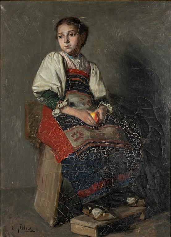 Fanny Brate, Girl with Apple.