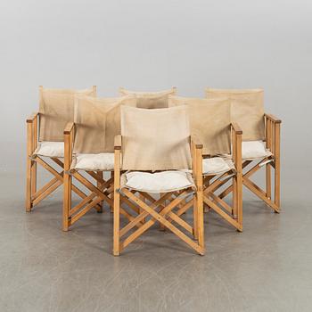 6 director chairs from Hyllinge Møbler, Danmark.