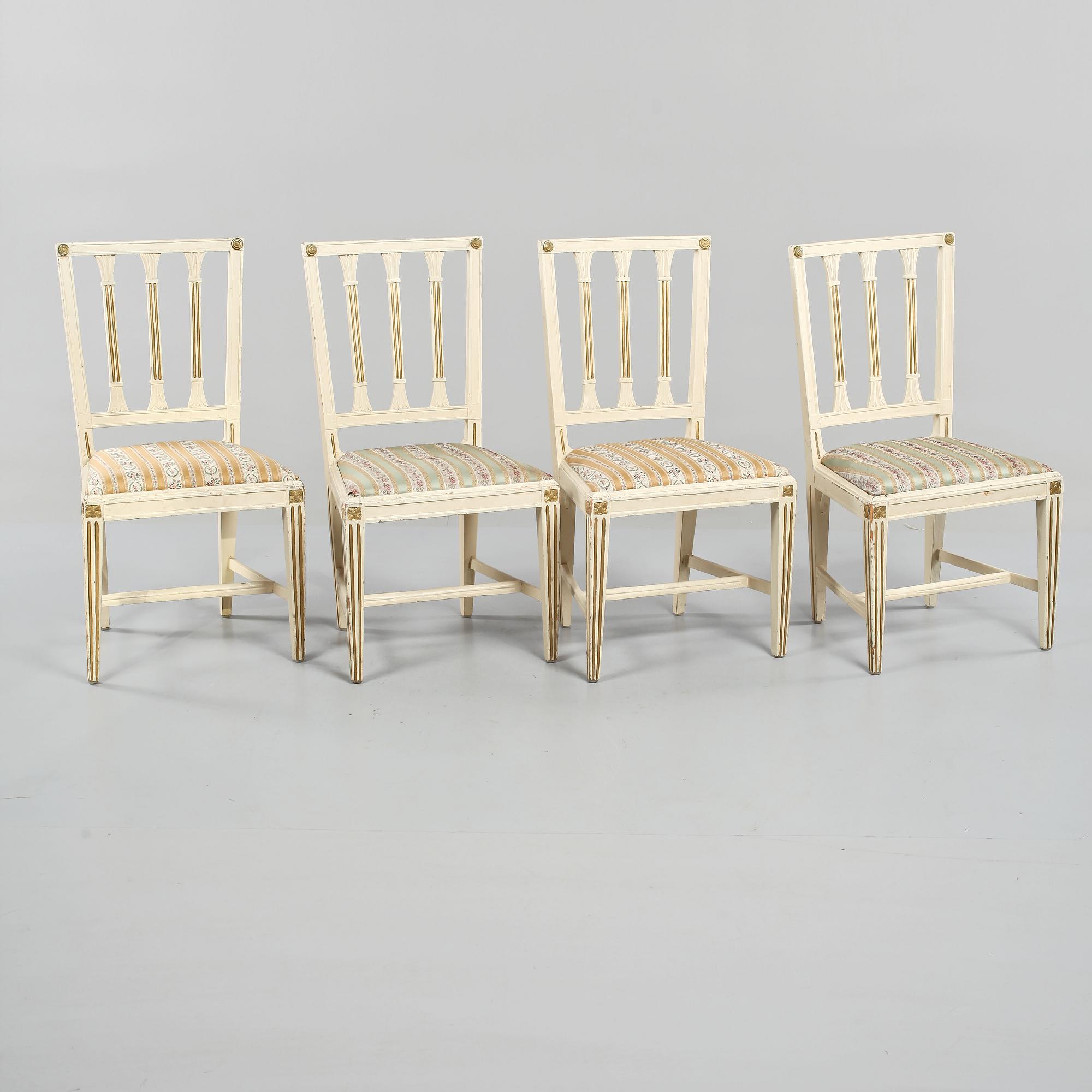 STOLAR, 4 st, sengustavianska, 1800-talets första hälft.