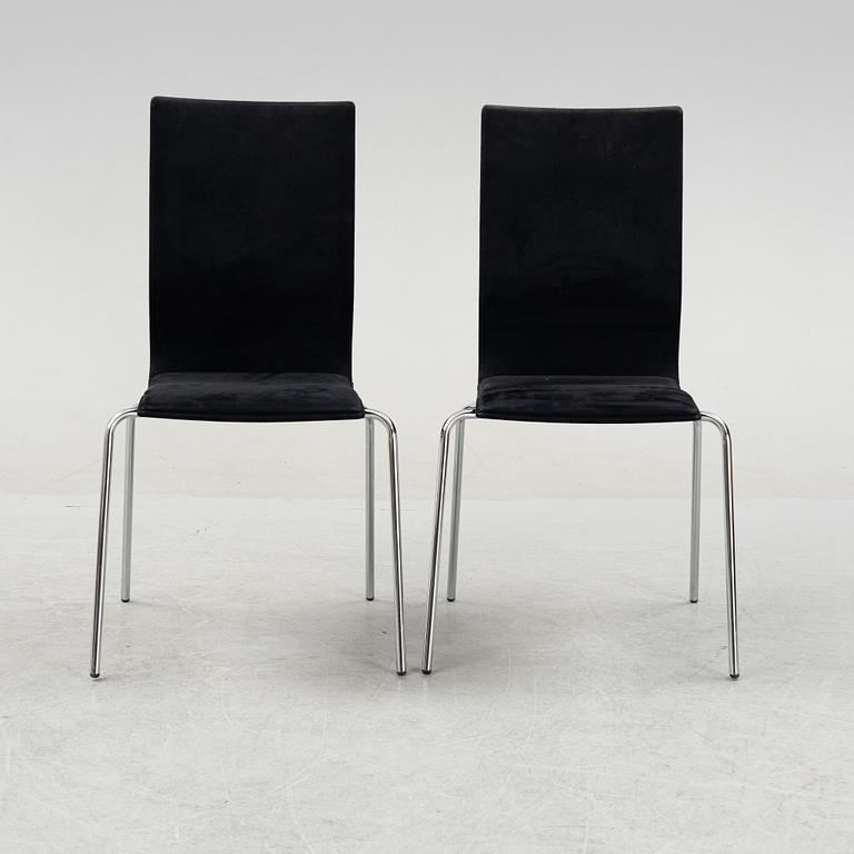 A set of six contemporary chairs, Klaessons Möbler, Tranås, Sweden.
