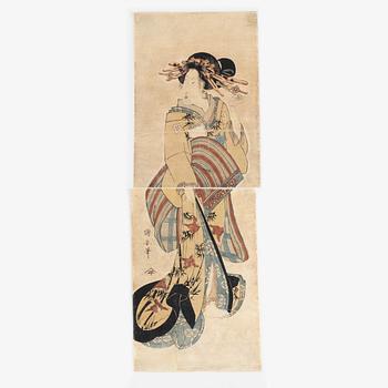 Kuniyasu, träsnitt, 1800-tal.