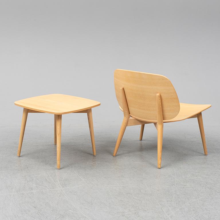 JONAS LINDVALL, stol samt bord, "Papa", Scandiform, 2000-tal.