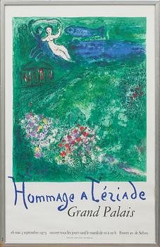 MARC CHAGALL, affisch, Sorlier, Paris 1973.