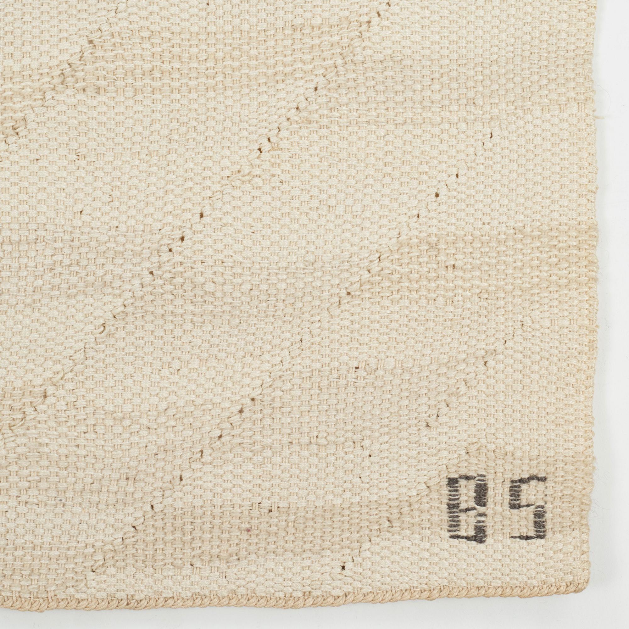 Barbro Sprinchorn, Vävd tapet, "Kronärtskocka", gobelängteknik, ca 68-68,5 x 82,5-83,5 cm, signerad AB MMF BS.