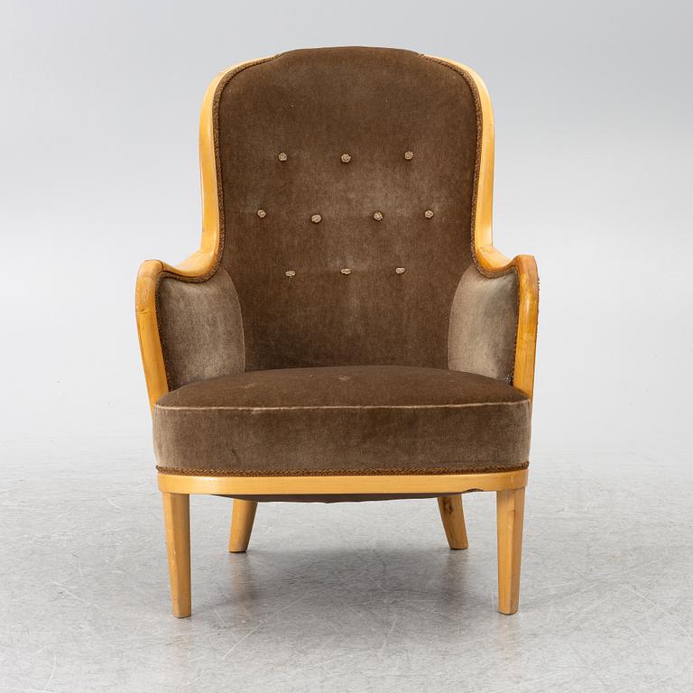 Carl Malmsten, armchair, 'Advokaten', second half of the 20th century.