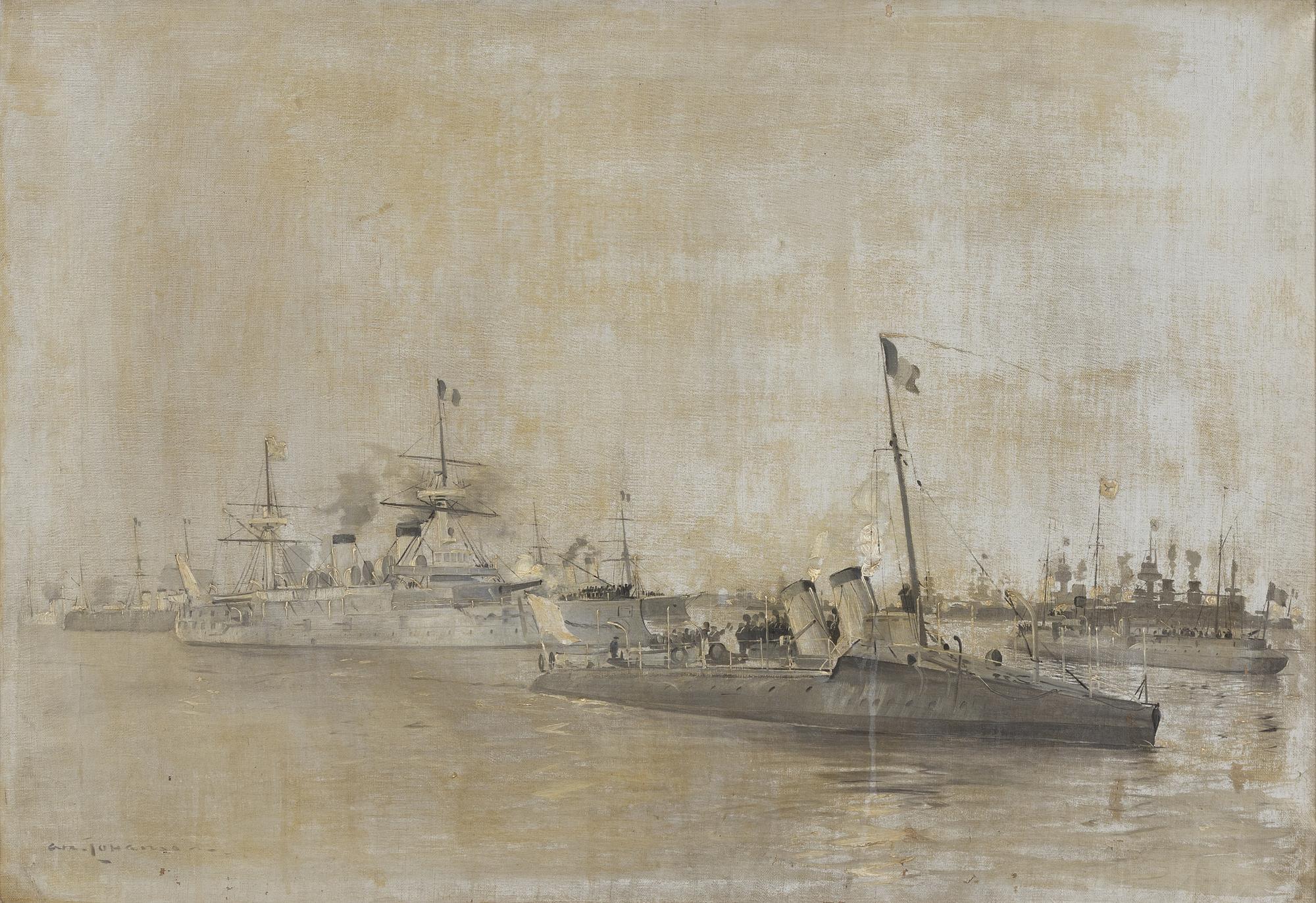 Arvid Johanson, oil on canvas, signed.