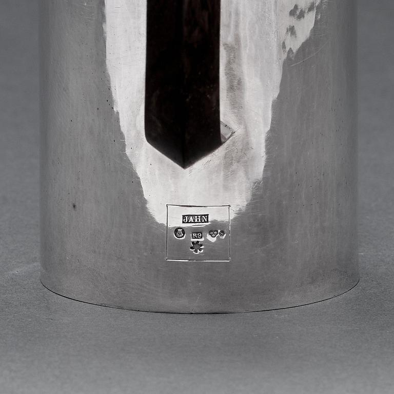Carl G. Jahnsson, a sterling coffee pot, Stockholm 1967.