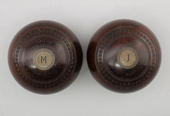 BOWLINGKLOT, 2 st, Taylor Rolph & Co, England, omkring år 1900.