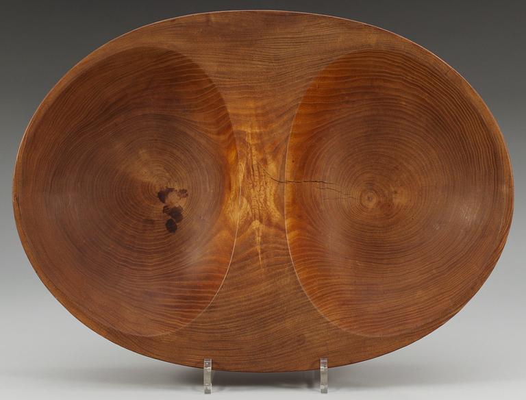 CARL-AXEL ACKING, dubbelskål, alm.