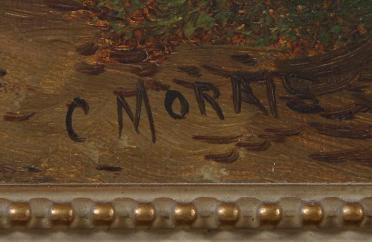 OKÄND KONSTNÄR, olja på duk, sign "C. Morris".