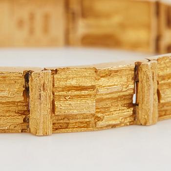 An 18K gold Lapponia bracelet "Cascade" design Björn Weckström.