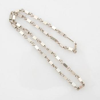 Wiwen Nilsson, Necklace of stick chain in sterlingsilver, Lund 1959.