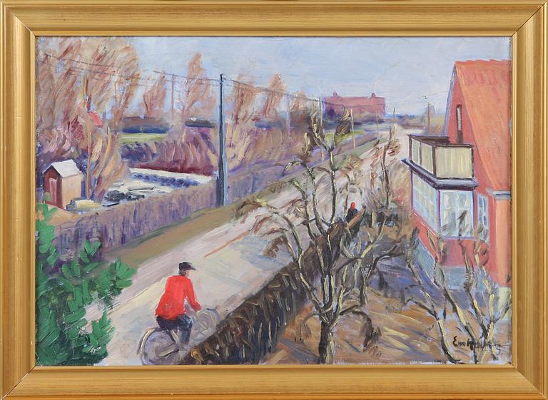 EVA HOLMBERG-JACOBSSON, olja på duk.