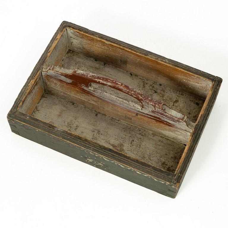 Besticklåda, allmoge, Jämtland, 1800-tal.